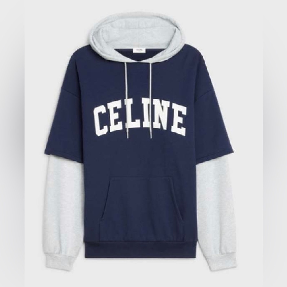 Two tone hoodie celine